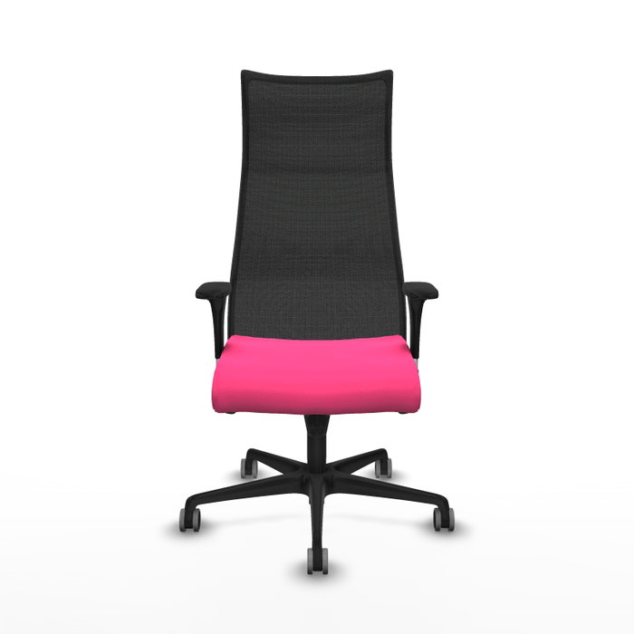 Piqueras y Crespo Chaise de Bureau Albacete XL Rose et Noir