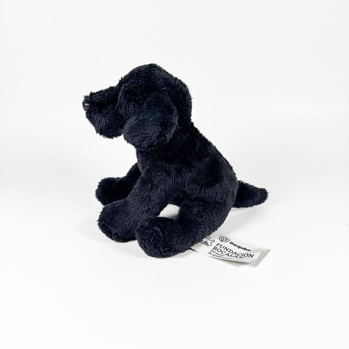 Bocalan Peluche Labrador noir assis 12 cm 939D00253 - Deqube