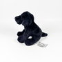 Bocalan Peluche Labrador noir assis 12 cm 939D00253 - Deqube