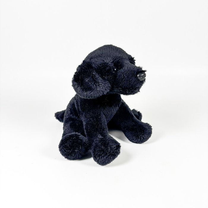 Bocalan Peluche Labrador noir assis 12 cm 939D00253 - Deqube