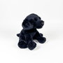 Bocalan Peluche Labrador noir assis 12 cm 939D00253 - Deqube