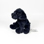 Bocalan Peluche Labrador noir assis 12 cm 939D00253 - Deqube