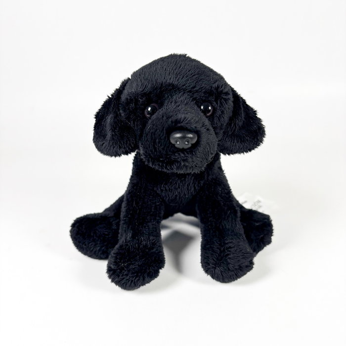Bocalan Peluche Labrador noir assis 12 cm 939D00253 - Deqube