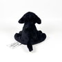 Bocalan Peluche Labrador noir assis 12 cm 939D00253 - Deqube