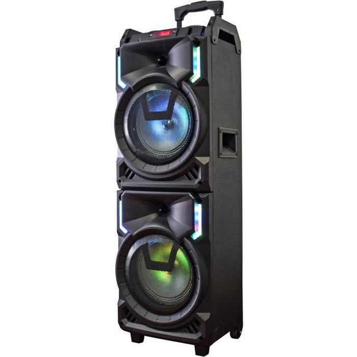 Inovalley MS01XXL Enceinte Nomade Karaoke Trolley Bluetooth 800W