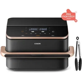 COSORI Dual Blaze Twinfry Chef Edition - Friteuse air sans huile - 2 paniers indépendants 10L total - 2800W - 6 programmes - Noir