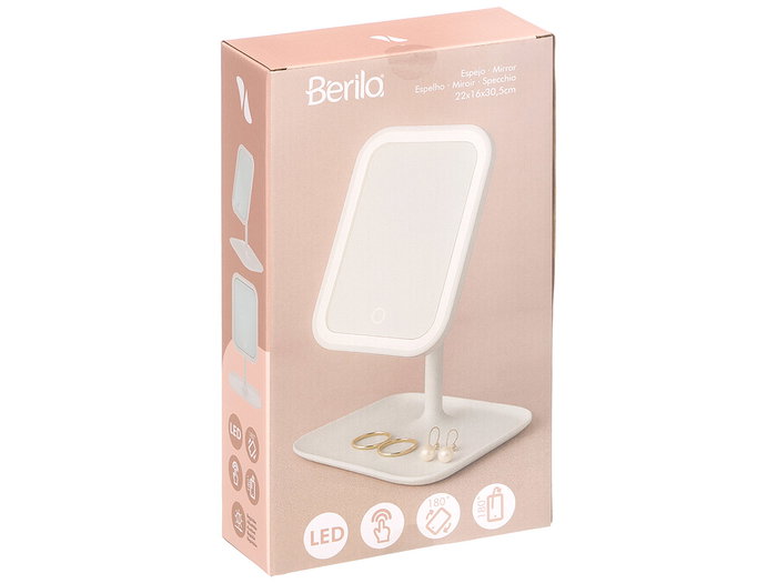BERILO Miroir LED Blanc