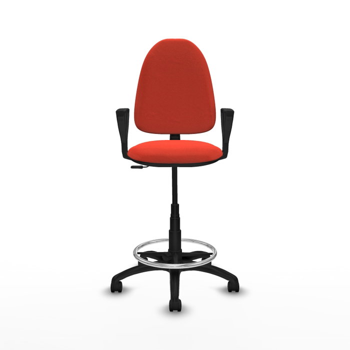 PIQUERAS Y CRESPO Chaise de Bureau Orange Foncé