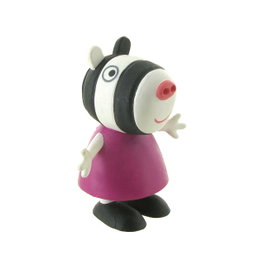 COMANSI Figurine Peppa Pig Zoe Zebra 6 cm Y90153 - Jouet enfant +3 ans