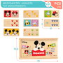 WOOMAX Domino Bébé Disney en Bois - 2 Modèles en 1, 28 Pièces, Taille 19 cm, Pour Enfants 24 Mois et Plus