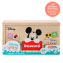 WOOMAX Domino Bébé Disney en Bois - 2 Modèles en 1, 28 Pièces, Taille 19 cm, Pour Enfants 24 Mois et Plus