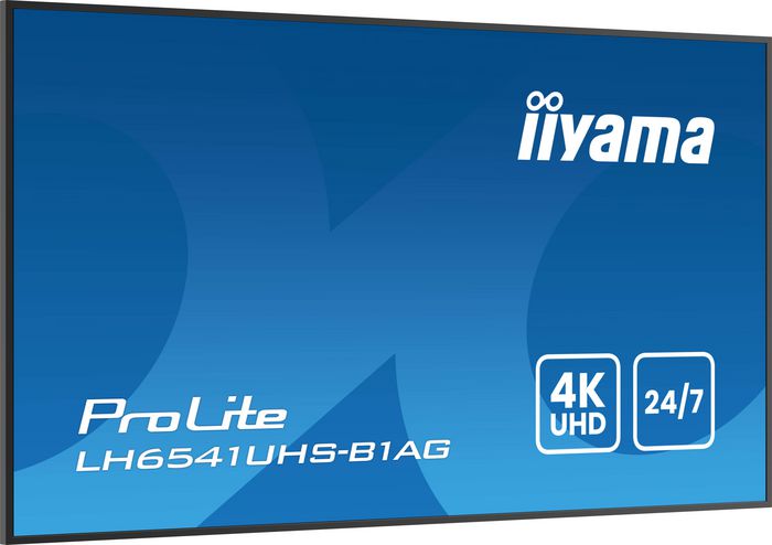 iiyama - Écran professionnel 65" 4K UHD (3840x2160) IPS - Panneau Haze 25% - Mode Portrait/Paysage - HDMI, USB, Haut-parleurs 2x10W - VESA 500x500 (incl. fixation murale)