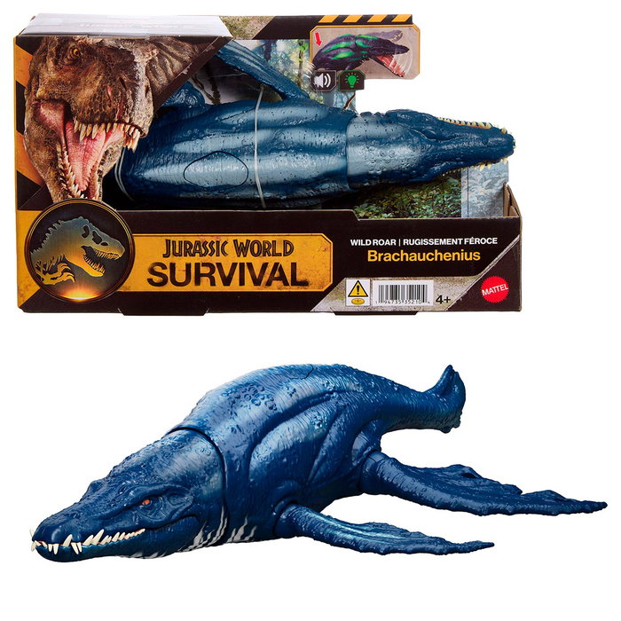Mattel Jurassic World Dinosaurio Wild Roar Brachauchenius Jkl79 Figurine 30 cm avec Rugissement et Mouvement de Queue Mattel Jurassic World Dinosaurio Wild Roar Brachauchenius Jkl79 Figurine 30 cm avec Rugissement et Mouvement de Queue