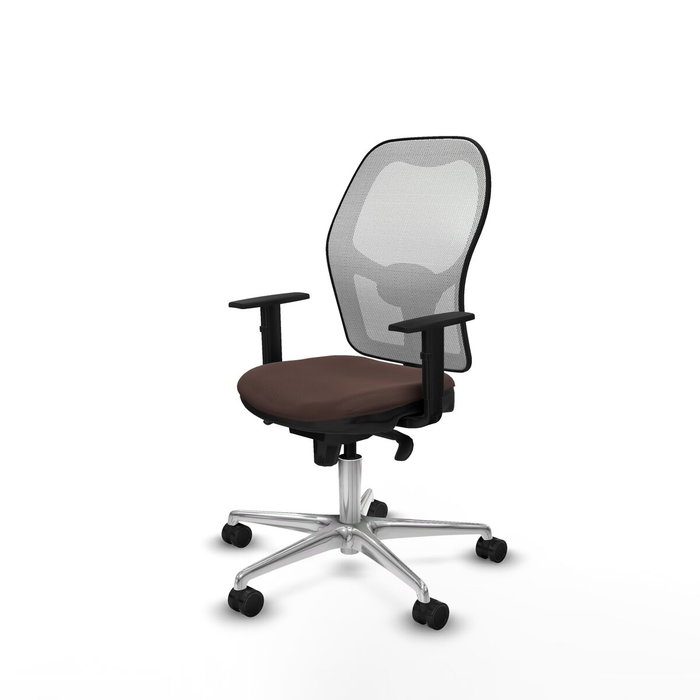 Piqueras y Crespo Chaise de Bureau 1D086N0 Blanc Brun foncé Piqueras y Crespo Chaise de Bureau 1D086N0 Blanc Brun foncé