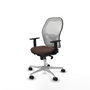 Piqueras y Crespo Chaise de Bureau 1D086N0 Blanc Brun foncé