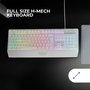Souris Gaming Mars Gaming MK124WES Blanc Espagnol Qwerty