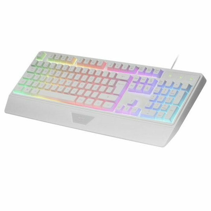 Souris Gaming Mars Gaming MK124WES Blanc Espagnol Qwerty