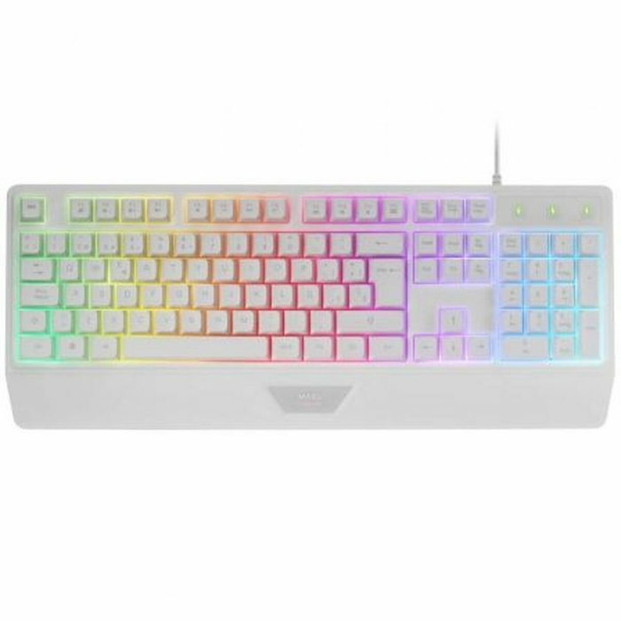 Souris Gaming Mars Gaming MK124WES Blanc Espagnol Qwerty