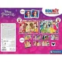 Clementoni Edukit Disney Princesses - Coffret d'apprentissage 4 en 1 avec 2 puzzles, jeu de mémoire et 6 cubes - Développe logique et dextérité