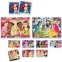 Clementoni Edukit Disney Princesses - Coffret d'apprentissage 4 en 1 avec 2 puzzles, jeu de mémoire et 6 cubes - Développe logique et dextérité