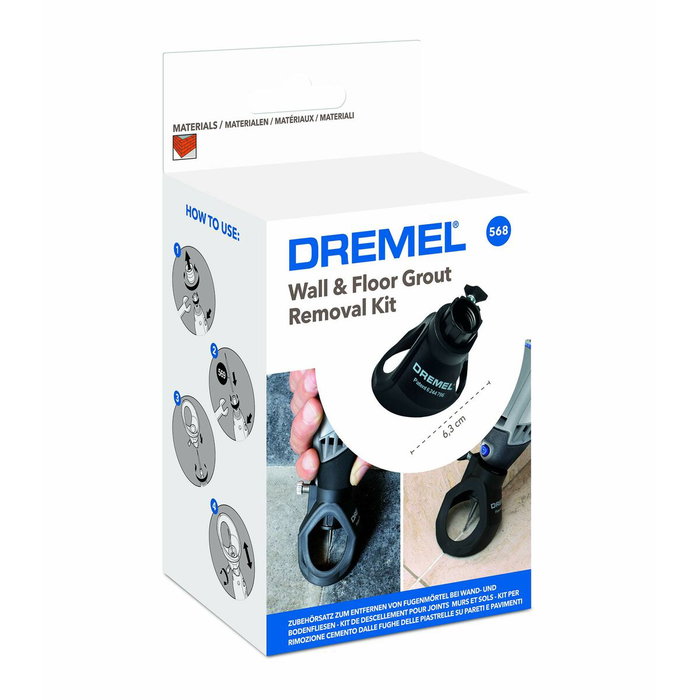 Dremel Kit de déjointage 568 avec guide de profondeur et fraise 1,3mm
