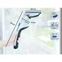 Leifheit Nemo 51035 Aspirateur-laveur de vitres et surfaces salle de bain électrique, maniable avec batterie lithium-ion 45 min et support mural, blanc
