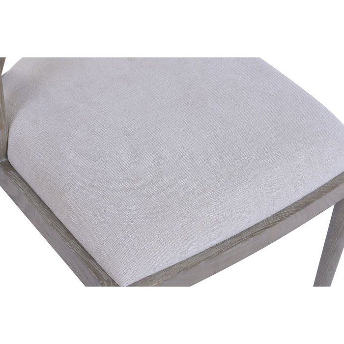 Home ESPRIT Chaise de Salle à Manger Polyester Frêne