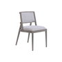 Home ESPRIT Chaise de Salle à Manger Polyester Frêne