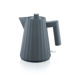 Alessi MDL06/1 G Bouilloire Électrique Plissé Design Michele De Lucchi 1 Litre Gris