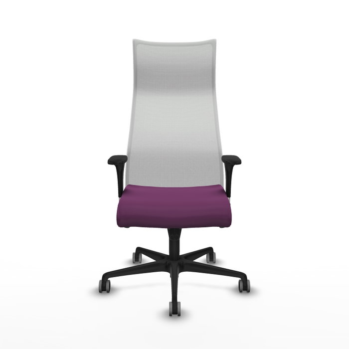 Piqueras Y Crespo Sillón Albacete, mécanisme synchrone, morado/blanco