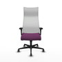 Piqueras Y Crespo Sillón Albacete, mécanisme synchrone, morado/blanco