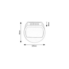 RABALUX Applique Murale Extérieure Solaire Narmada LED 0,5W 13Lm 4000K