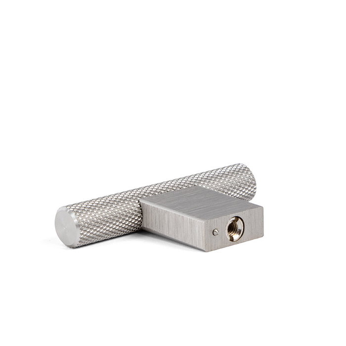 Viefe Pommeau Graf Mini T en Aluminium, Finition Laiton Foncé