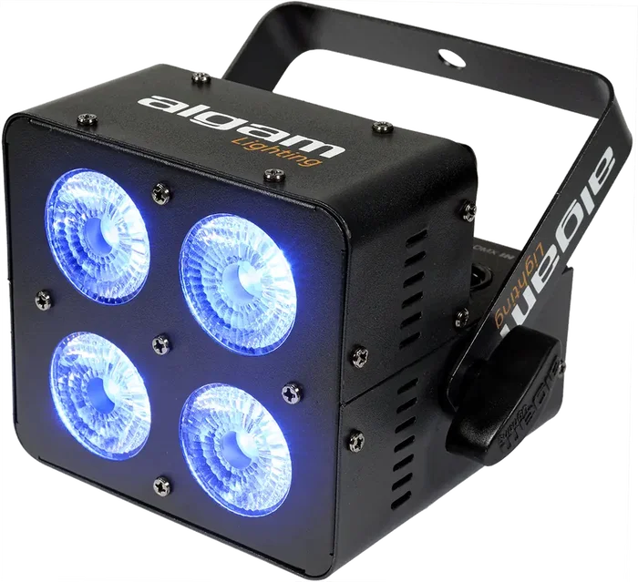 Algamlight Projecteur LED 4x10W RGBW DMX 22° - Faisceau Automatique Musical Stroboscopique