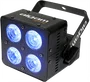 Algamlight Projecteur LED 4x10W RGBW DMX 22° - Faisceau Automatique Musical Stroboscopique