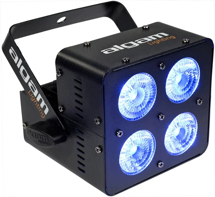 Algamlight Projecteur LED 4x10W RGBW DMX 22° - Faisceau Automatique Musical Stroboscopique