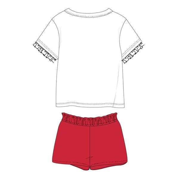 Cerdá Ensemble 2 Pièces French Terry Minnie 3 Ans - Blanc