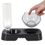 The Concept Factory Ensemble Mangeoire et Fontaine pour Chat avec Bol Ergonomique et Distributeur 500 ml