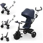 Kinderkraft ASTON 2 PLUS Tricycle Évolutif 6 en 1 Bleu Marine