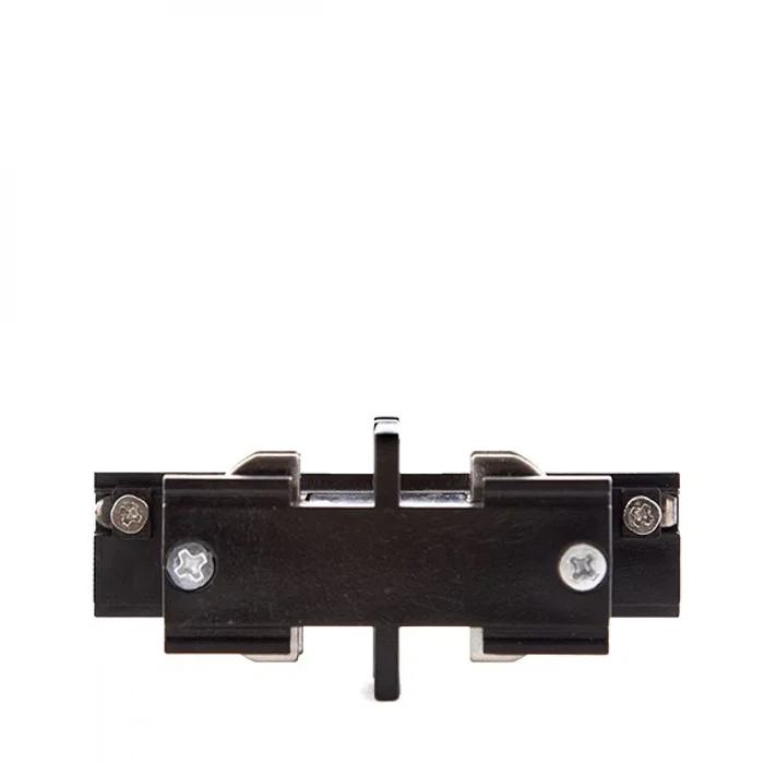 Connecteur Droit Rail Triphasé Noir Connecteur Droit Rail Triphasé Noir
