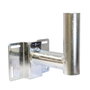 Next Green Angle bracket 60 - Support en tube galvanisé Ø 60 mm pour fixation en façade avec déport pour boîtier de recharge