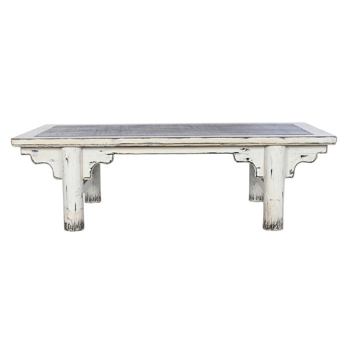 Home ESPRIT Table Basse Rotin et Bois 167 x 90 x 50 cm