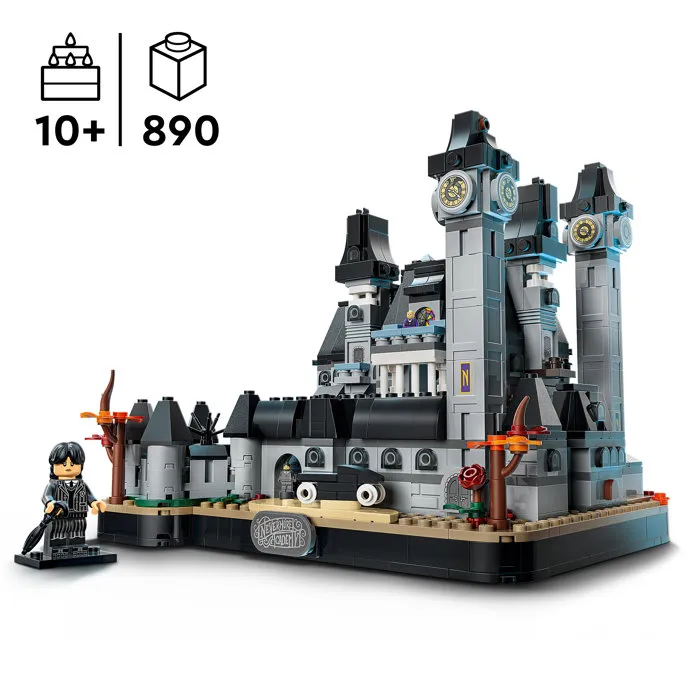 LEGO L'Académie Nevermore 76788 - Maquette d'École avec 3 Figurines