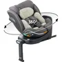 Babyauto Scudda Siège auto pivotant groupe 0/1/2/3 (40-150 cm) i-Size avec réducteur, jambe de force et inclinaison multiple - Olive