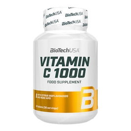 BIOTECHUSA Vitamine C 1000 avec bioflavonoïdes, 30 comprimés