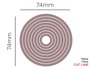 Misskuty Ensemble de 8 emporte-pièces fins ZAG Formes géométriques Cercles