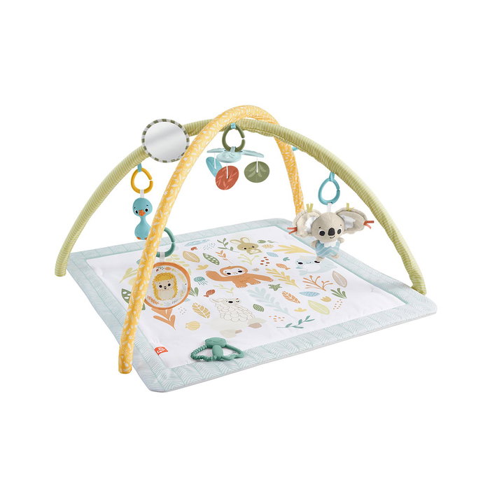 Fisher-Price Tapis de gym Sensimals avec 6 jouets sensoriels portables pour bébés à partir de 1 mois Fisher-Price Tapis de gym Sensimals avec 6 jouets sensoriels portables pour bébés à partir de 1 mois