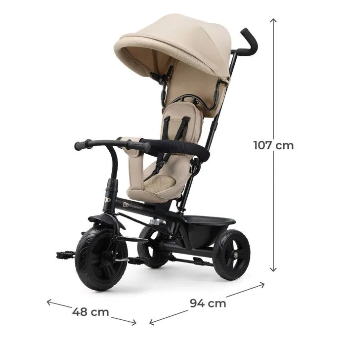Kinderkraft FREEWAY 2 Tricycle Évolutif 5 en 1 Beige