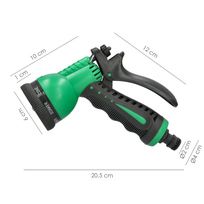 SATURNIA Pistola de riego en plastique 7 positions SATURNIA Pistola de riego en plastique 7 positions
