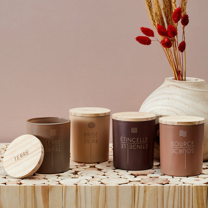 Home Deco Factory Bougie Parfumée aux 4 Éléments